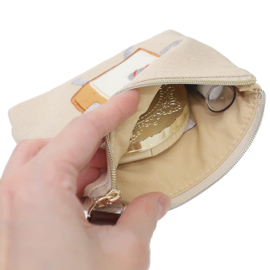 Amazon.co.jp: パンどろぼう ティッシュポーチ ベージュ
